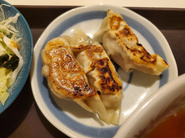 「ラーメン、ギョーザ セット」@竜門の写真
