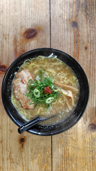 「ラーメン　大盛り」@めん屋 一久の写真