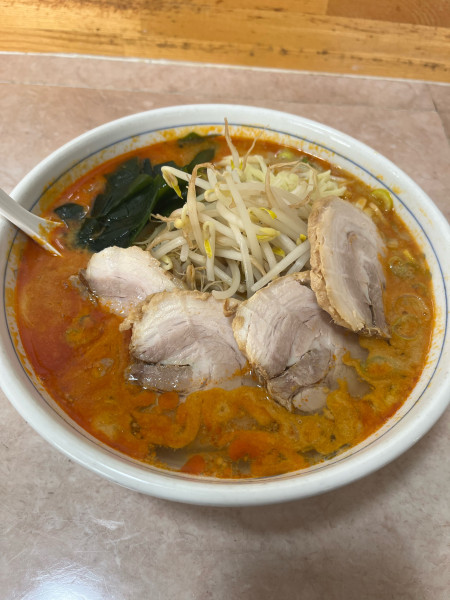 「ゴマ塩らーめん(950円)＋チャーシュー(300円)＋にんにく(」@手打ちらーめん 金龍の写真