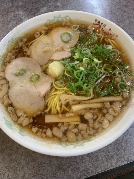 「中華そば大　750円　ニンニク入り」@つたふじ 福山支店の写真