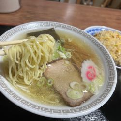 塩らーめん&半チャーハン