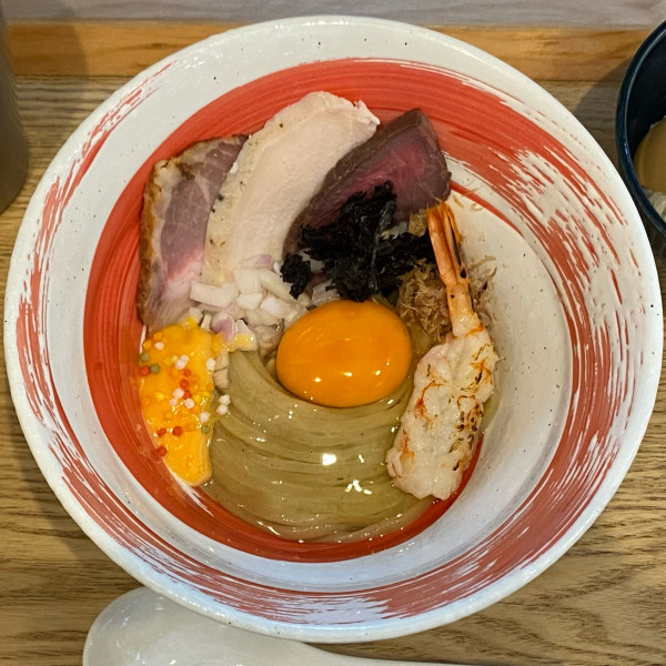 「ETM（麺半分）¥1,200」@えびそば 緋彩の写真