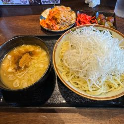 つけ麺　ネギトッピング