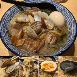 冷やしあさりラーメン(夏季限定)＋味玉＝1000円