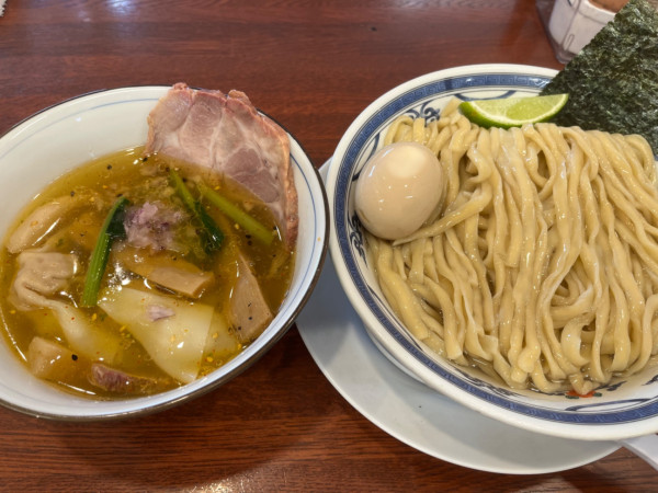 「特製鰹昆布水つけ麺　塩」@中華そば 千乃鶏の写真