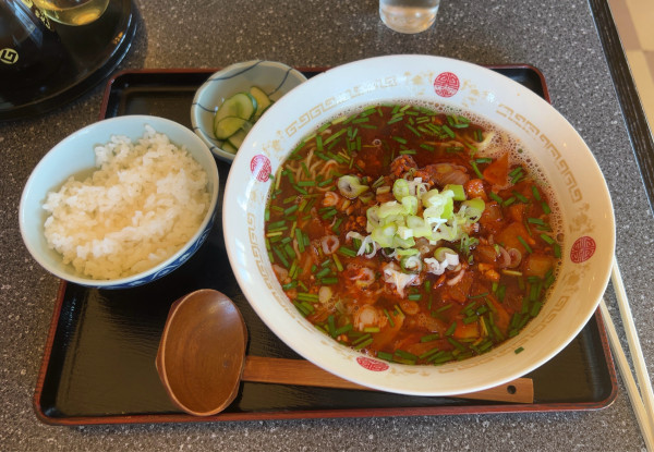 「勝浦タンタンメン 半ライス少なめ」@食事処 ふたご亭の写真