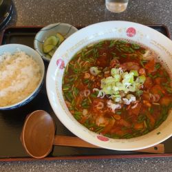 勝浦タンタンメン 半ライス少なめ