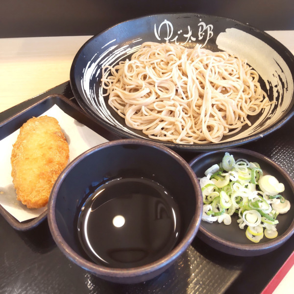 「もり（￥430）＋白身フライ（￥150）」@ゆで太郎 千葉東寺山店の写真