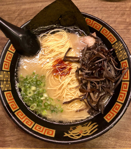 「ラーメン キクラゲ ノリ 替玉 980+130+130+210円」@一蘭 吉祥寺店の写真