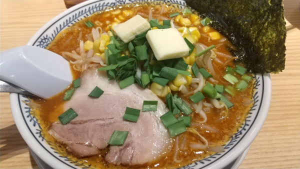 「熟成味噌バターコーンラーメン　鉄板チャーハン中」@丸源ラーメン 上板橋店の写真