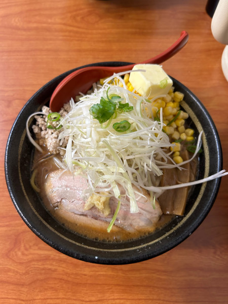 「味噌ガッツ麺 コーンバターのせ」@らーめん 味噌ガッツ お花茶屋店の写真