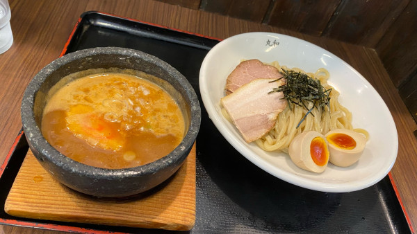 「丸和つけ麺（麺少なめ）¥1,000 味玉 ¥150」@つけ麺 丸和 春田本店の写真