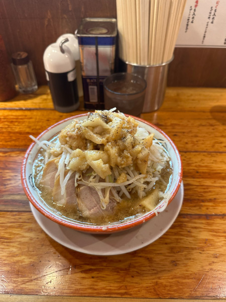 「小ラーメン 野菜まし」@らーめん バリ男 新橋本店の写真