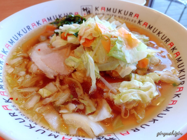 「野菜いっぱいラーメン」@どうとんぼり神座 パサール三芳店の写真