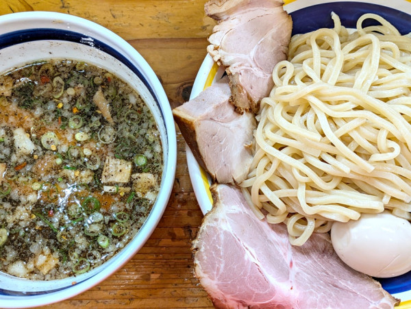 「つけそば＋肉玉セット」@永明中華そば店の写真