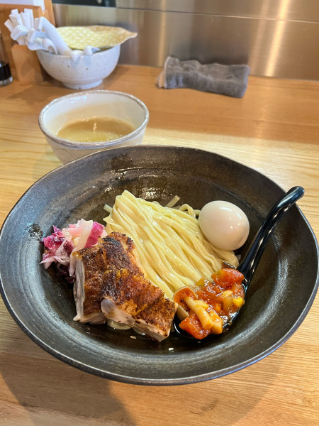 「特製地鶏白湯つけそば」@麺 㐂色の写真