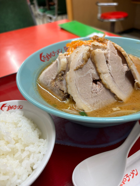 「味噌ネギチャーシュー」@くるまやラーメン 東村山店の写真