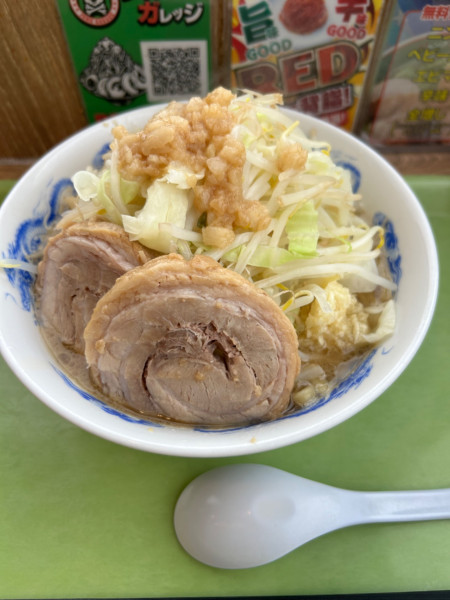 「豚玉ラーメン」@ジャンクガレッジ カインズ羽生店の写真