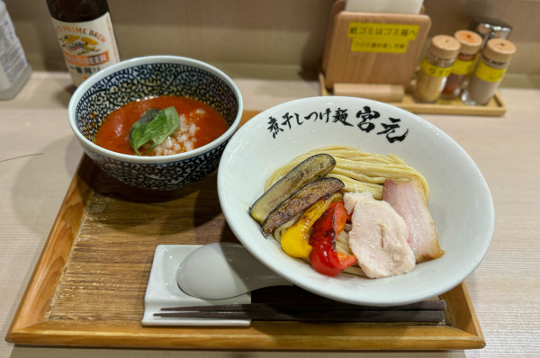 「【限定】トマトつけ麺¥1150」@煮干しつけ麺 宮元の写真