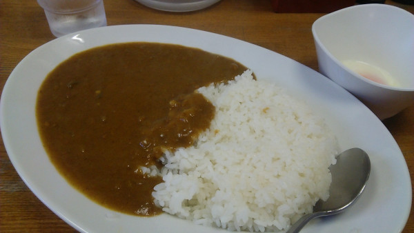 「ジャンカレー 650円+温泉玉子 80円」@ジャン・カレー 末広町店の写真