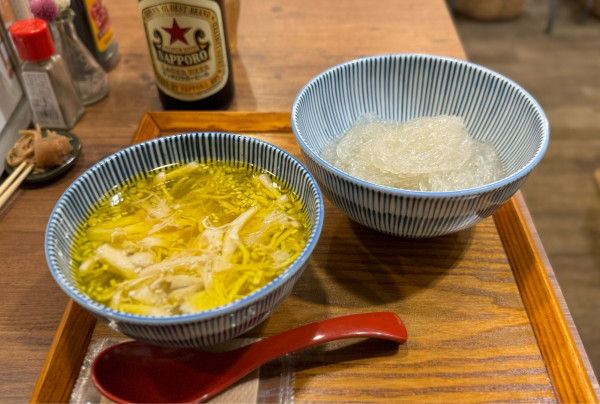 「【試作】透明つけ麺 ¥1270」@キッチンきらくの写真