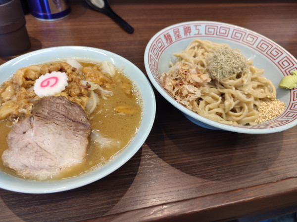 「昆布水の塩生姜つけ麺」@麺屋 神工の写真