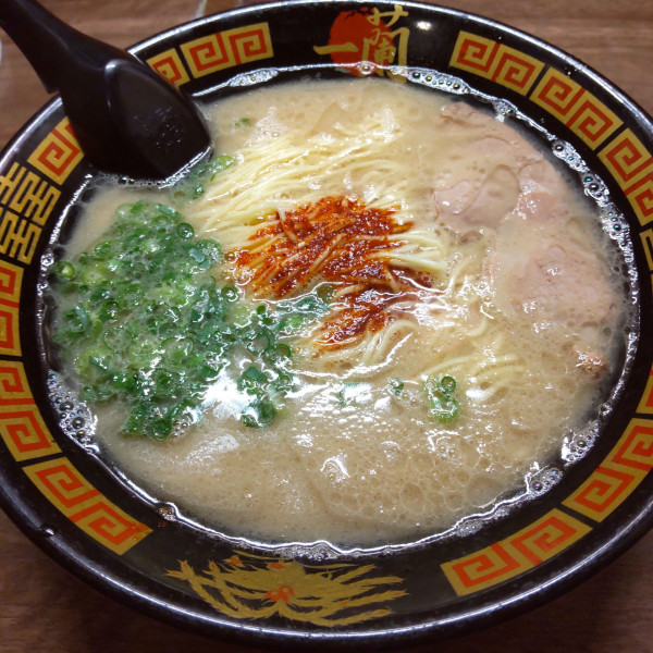 「天然とんこつラーメン（￥980）」@一蘭 川崎店の写真
