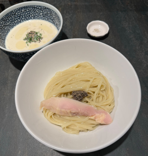 「冷やしビシソワーズつけ麺 並1,200円」@中華そば 森庵の写真