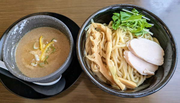 「濃厚鶏白湯つけ麺(醤油)大350g」@麺堂HOMEの写真
