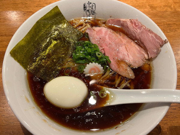 「シャモの醤油中華蕎麦」@鶏出汁 朧月夜(【旧店名】麺屋まこと)の写真