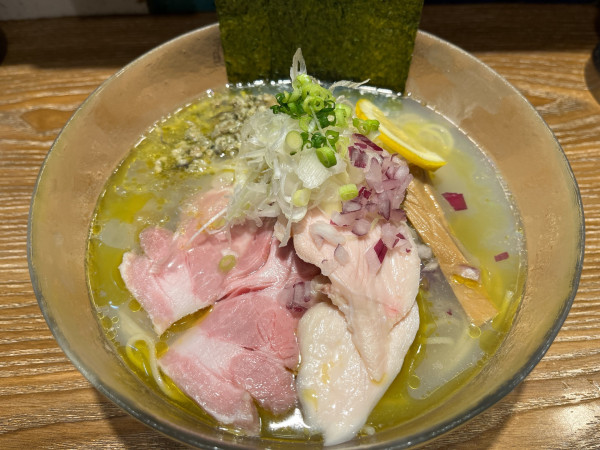 「【限定】冷やし牡蠣塩中華そば」@中華そば やま福の写真