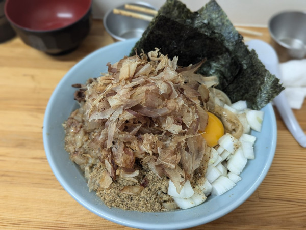 「釜玉温250g」@ラーメン工藤の写真