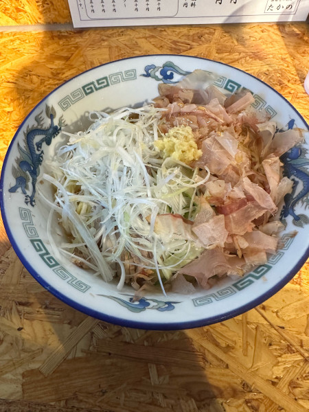 「【限定】冷やしネギ生姜そば」@生姜正油ラーメン専門店 たかのの写真
