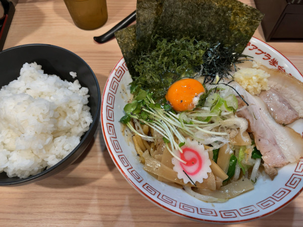 「特濃油そば」@武蔵野アブラ學会 神田店の写真