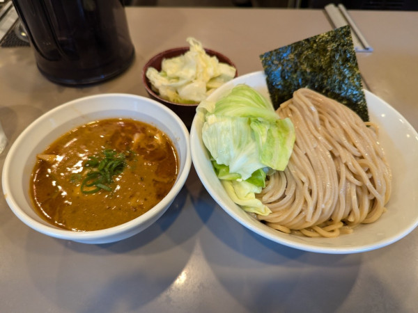 「特製海老みそつけ麺　キャベツ」@つけ麺 五ノ神製作所の写真