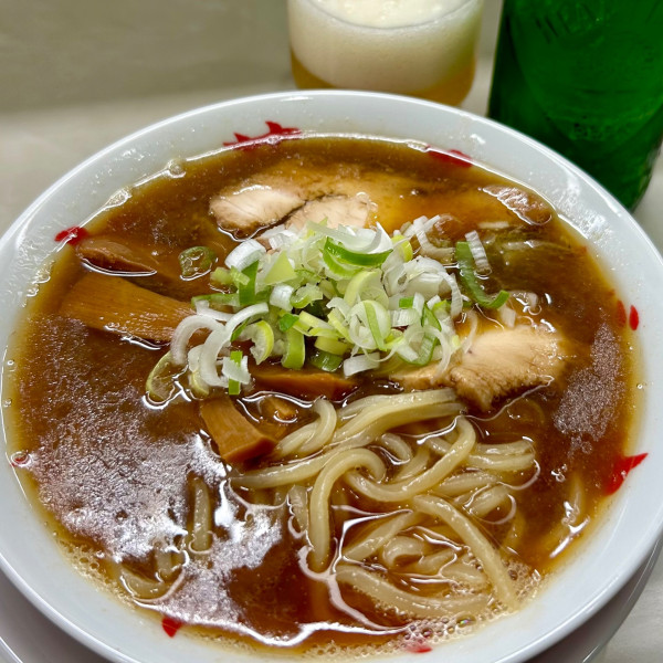 「中華そば＋ハートランド小瓶」@中華そば きくたにの写真