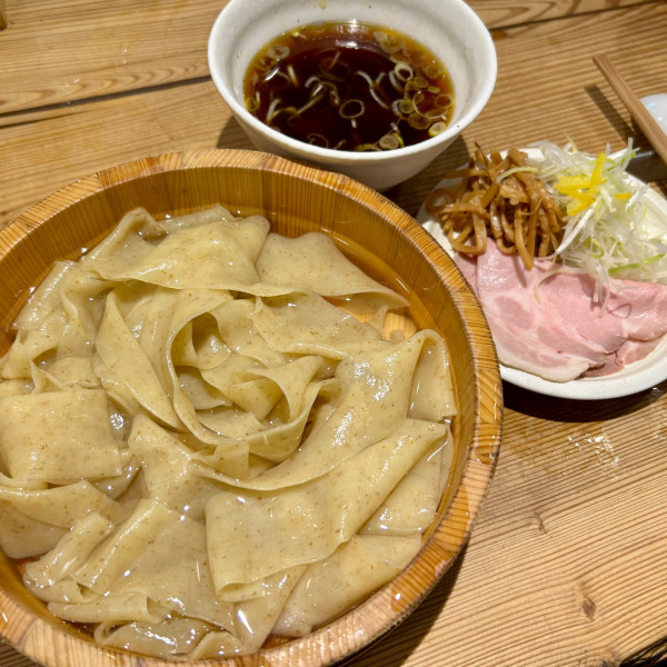 「平打ちざるそば（冷製スープ）」@かね田の写真