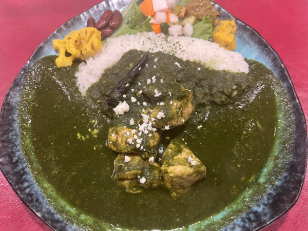 「ホウレン草チキンカレー」@アルクロード 飯田橋店の写真