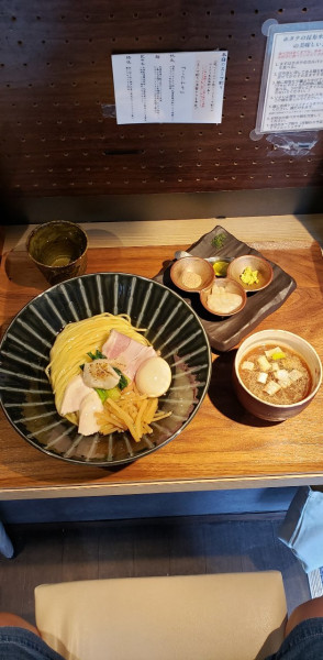 「帆立の昆布水つけ麺 黒」@Tokyo Style Noodle ほたて日和の写真