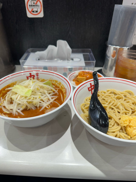 「限定 冷し濃厚巨豚北極 + プチ麻婆丼」@蒙古タンメン 中本 町田店の写真