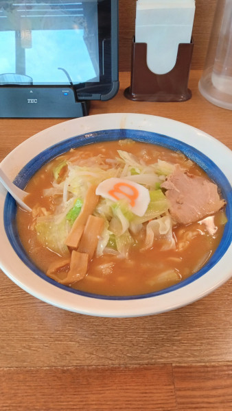 「野菜味噌ラーメン大盛り」@8番らーめん 羽崎店の写真