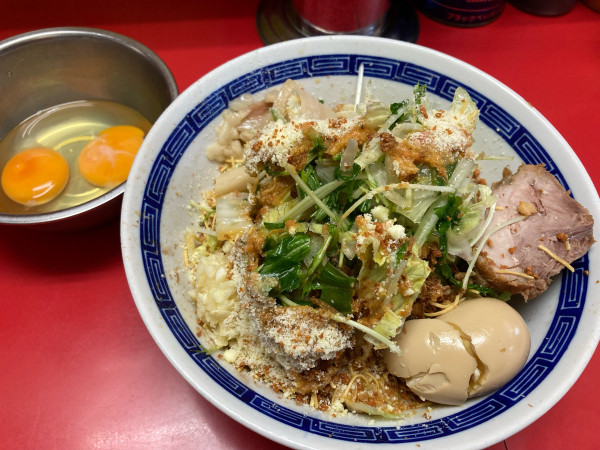 「冷やしまぜそば¥1480+すき焼き¥100」@ジャンプの写真