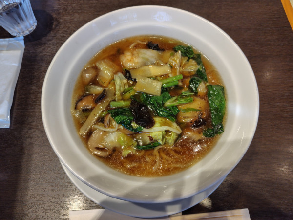 「五目たんめん1200円」@中華菜館 雷安の写真