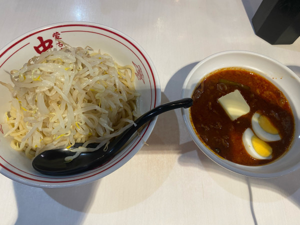 「冷し海老味噌北極（限定）野菜大盛り」@蒙古タンメン 中本 御徒町店の写真