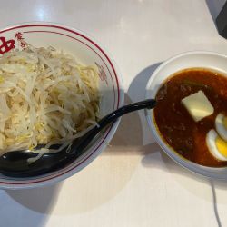 冷し海老味噌北極（限定）野菜大盛り