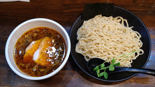 「辛味つけ麺＋大盛」@中華そば 西のの写真
