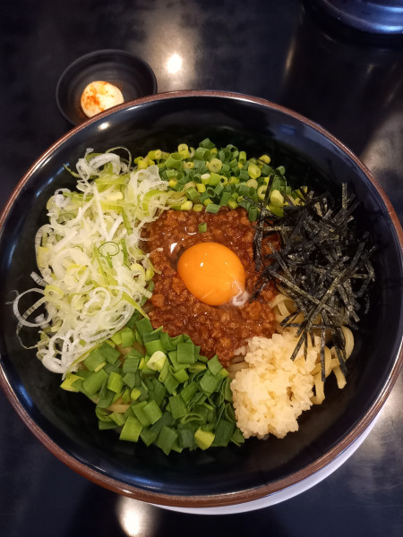「台湾風スタミナまぜそば(追い飯付き)￥1080」@横浜家系ラーメン 清六家 みらい平店の写真