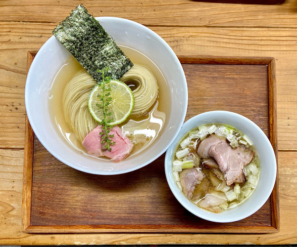 「昆布水つけめん【塩】大 ちょい肉増し」@YOKOKURA STOREHOUSEの写真