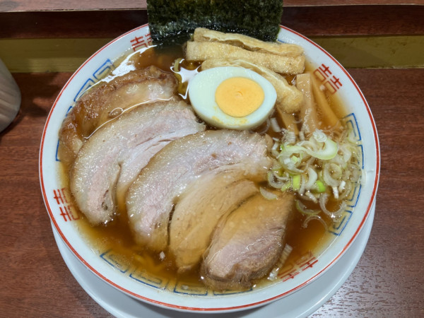 「朝ラー＋豚トッピング」@大井町立食い中華蕎麦 いりこ屋の写真