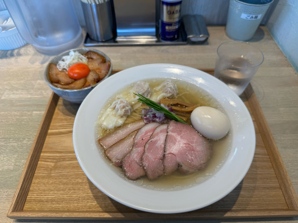 「特製　中華蕎麦〈塩〉」@宍道湖しじみ中華蕎麦 琥珀 東京本店の写真